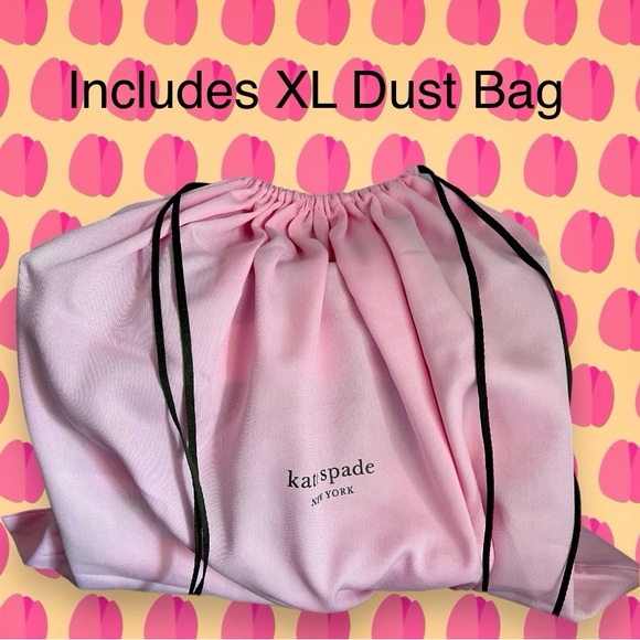 Kate spade Cabana Tote & Dust Bag NWT Tropical Vibe Thick Embroidery in black - Picture 4 of 13